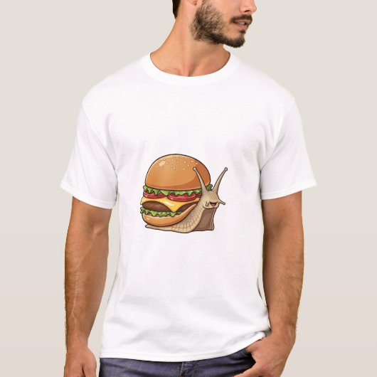 The Happy Burger-Snail T-Shirt (Vorderseite)