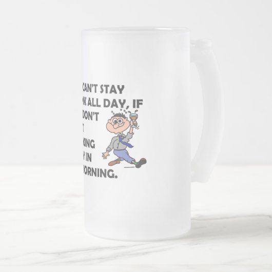 The Happy Drinker Mattglas Bierglas (VorderseiteRechts)