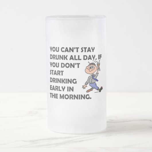 The Happy Drinker Mattglas Bierglas (Mittel)