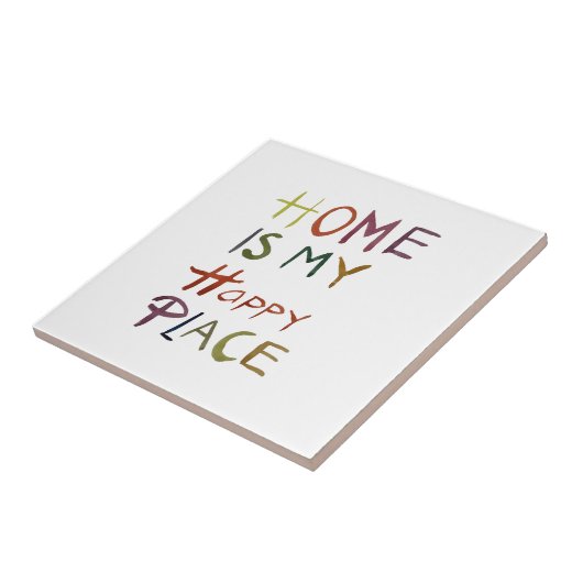 The Happy Introvert “Home Is My Happy Place” Fliese (Seite)
