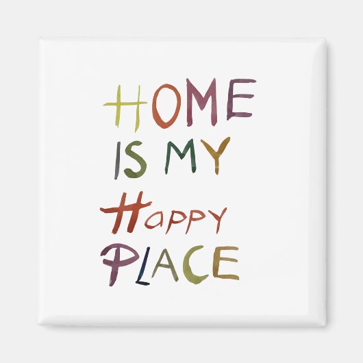 The Happy Introvert “Home Is My Happy Place” Magnet (Vorne)