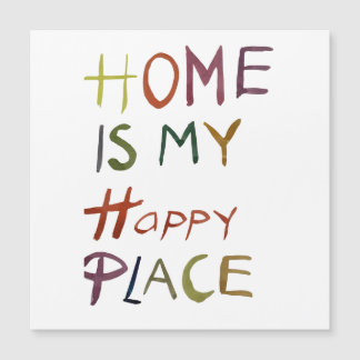 The Happy Introvert “Home Is My Happy Place” Magnetkarte