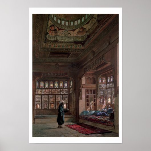 The Harem of Sheikh Sadat, Cairo, 1870 Poster (Vorne)