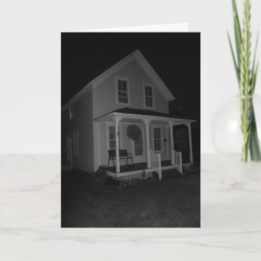 "The Harris House After Dark" Hallowe’en card Karte (Vorderseite)