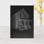 "The Harris House After Dark" Hallowe’en card Karte (Gelbe Blume)
