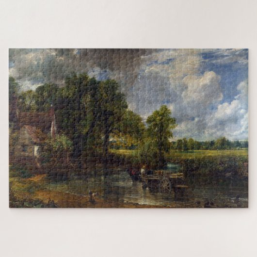 The Hay Wain (1821) von John Constable Puzzle (Horizontal)