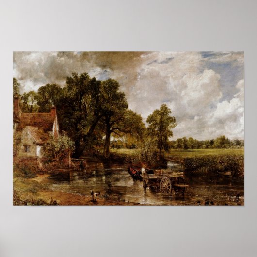 The Hay Wain by Constable John (Beste Qualität) Poster (Vorne)