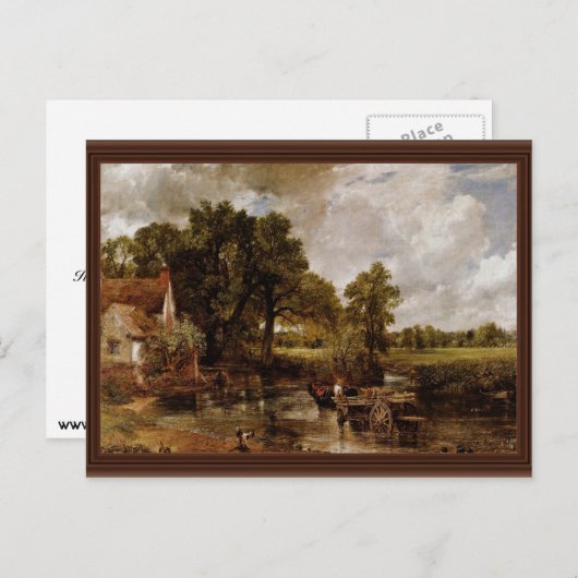 The Hay Wain by Constable John (Beste Qualität) Postkarte (Vorne/Hinten)