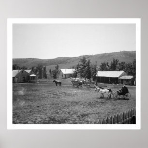 The Haylie Ranch, Crook Landkreis, Wyoming, c.1890 Poster