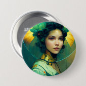 The Headdress Fantasy Sci-Fi Button (Vorne & Hinten)