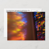 The Healing Window Glass Church Postcard Postkarte (Vorne/Hinten)