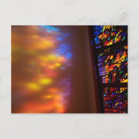 The Healing Window Glass Church Postcard