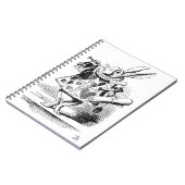 The Hearld - Rabbit, Alice's AdveWonderland 1865 Notizblock (Linke Seite)