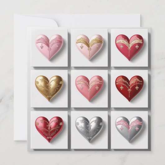 The Heart Collection #1 Elegance Mitteilungskarte (Vorderseite)