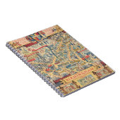 The Heart of Birmingham, England Map Notizblock (Rechte Seite)
