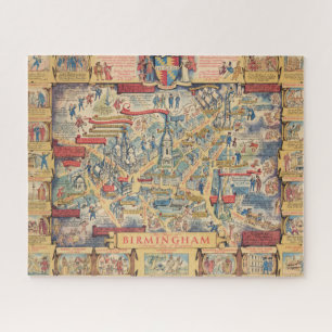 The Heart of Birmingham, England Map Puzzle