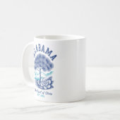 The Heart of Dixie – Alabama Floral and Tree Kaffeetasse (Vorderseite Links)