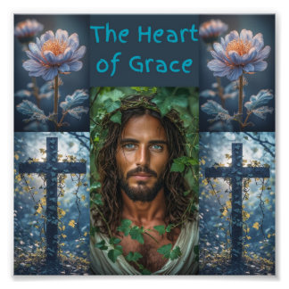 The Heart Of Grace Design 2-Farben-Muster 1 Fotodruck