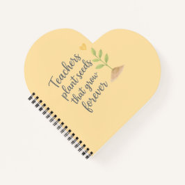 The heart of teaching notizblock