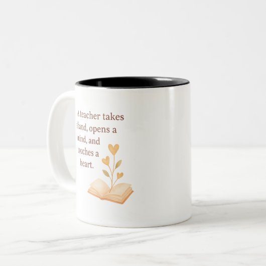 the heart of teaching zweifarbige tasse (Vorderseite Links)