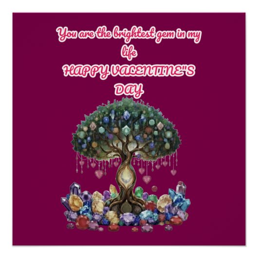 The Heart of the Gem Tree: A Romantic Valentine's  Poster (Vorderseite)