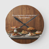 The heart of the house runde wanduhr (Vorderseite)