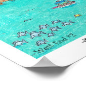 The Heart of West End #2, Roatan, Honduras. Poster (Ecke)