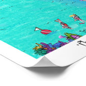 The Heart of West End #9, Roatan, Honduras Poster (Ecke)