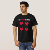 The Hearts Of Math Valentine's Day Math T-Shirt (Vorne ganz)