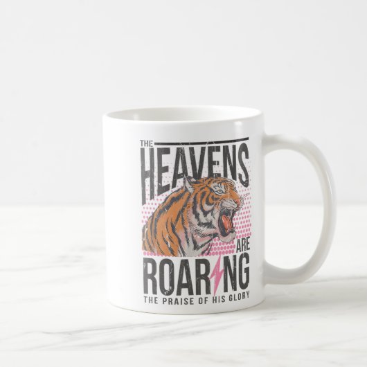 The Heavens Are Roaring, Psalm 19_1 Bible Verse  Kaffeetasse (Rechts)