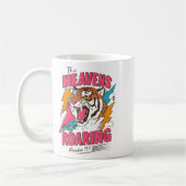 The Heavens Are Roaring Psalm 19_1, Retro Tiger Gr Kaffeetasse (Links)