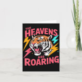 The Heavens Are Roaring Psalm 19_1 Tiger Christian Karte (Vorderseite)