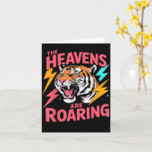 The Heavens Are Roaring Psalm 19_1 Tiger Christian Karte (Gelbe Blume)