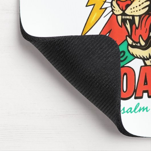 The Heavens Are Roaring Psalm 19_1 Tiger Christian Mousepad (Ecke)