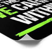 The Heaviest Burdens Are The Ones We Carry Within  Poster (Ecke)