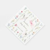 The Heirloom Rose & Ribbon Signature Stork Serviette (Ecke)