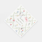 The Heirloom Rose & Ribbon Signature Stork Serviette (Ecke)