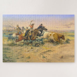 The Herd Quitter C M Russell 1897 Puzzle