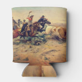 The Herd Quitter (von C. M. Russell, c. 1897) Dosenkühler (Rückseite)