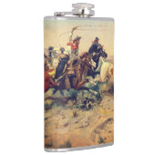 The Herd Quitter (von C. M. Russell, c. 1897) Flachmann (Rechts)