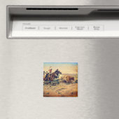 The Herd Quitter (von C. M. Russell, c. 1897) Magnet (In Situ (Geschirrspüler))
