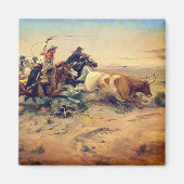 The Herd Quitter (von C. M. Russell, c. 1897) Magnet (Vorne)