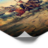 The Herd Quitter (von C. M. Russell, c. 1897) Poster (Ecke)