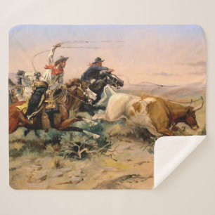 „The Herd Quitter“ Western Art von Charles M. Russ Sherpadecke