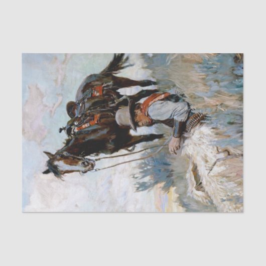 "The Herder" Western Art von Philip R Goodwin Seidenpapier (Vorderseite)