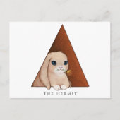 "The Hermit" Bunny Postkarte (Vorderseite)