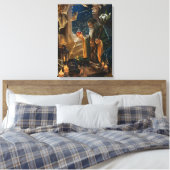 The Hermit card illustration - alchemy art Leinwanddruck (Insitu (Schlafzimmer))