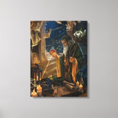 The Hermit card illustration - alchemy art Leinwanddruck (Vorderseite)