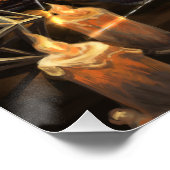 The Hermit card illustration - alchemy art Poster (Ecke)