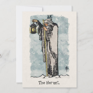 The Hermit Tarot Card Painting Einladung